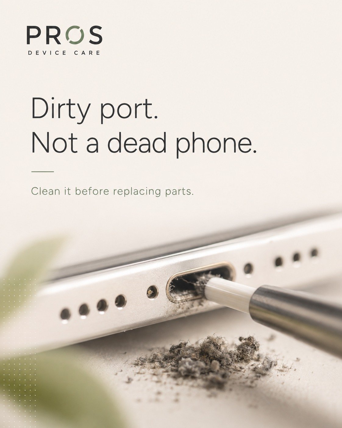 Charging port repair in Bali by PROS Device Care in Bali